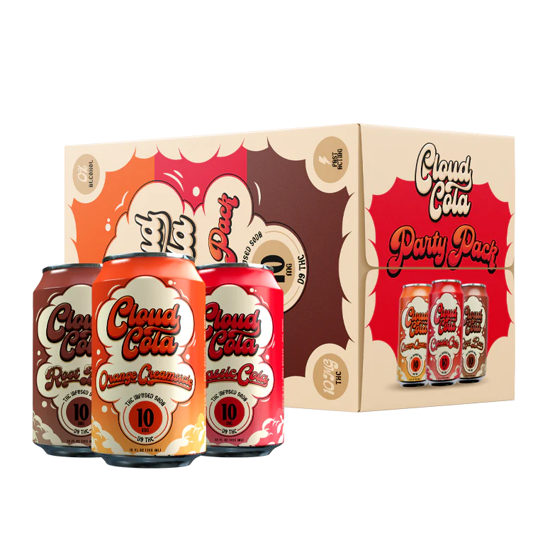 PARTY PACK 10MG THC SODA DRINKS